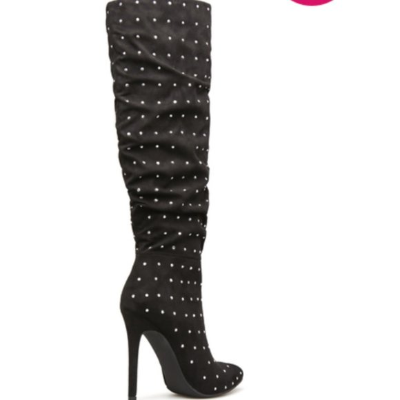 Shoe Dazzle Shoes - Bling Slouchy Boot